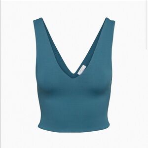 Teal blue Aritzia Babaton Contour tank top new
